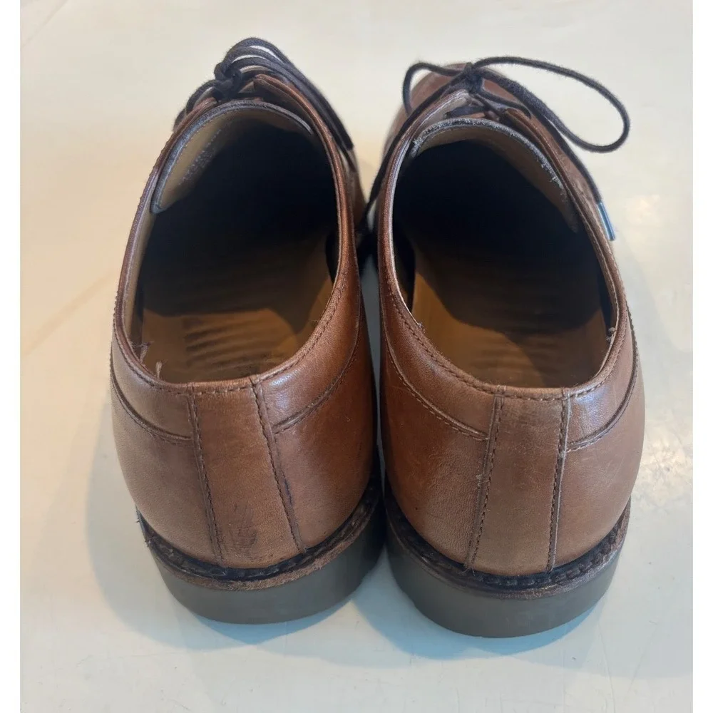 Polo Ralph‎ Lauren Mens Brown Leather Moc Toe Lug Sole Oxford Shoes M7101308-231